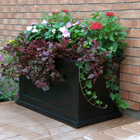 Mayne Fairfield Patio Planter 20x36 - Black 5826-B